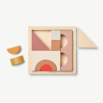 Liewood - Ishan Bauklötze aus Holz - 10 Stück - Tuscany Rose - 5715335038714 - littlehipstar.com