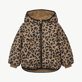 Liewood - Jackson Wattierte Wendejacke Aus Recyceltem Material - Leo Oat / Black Panther - 98 - 5715493034665 - littlehipstar.com