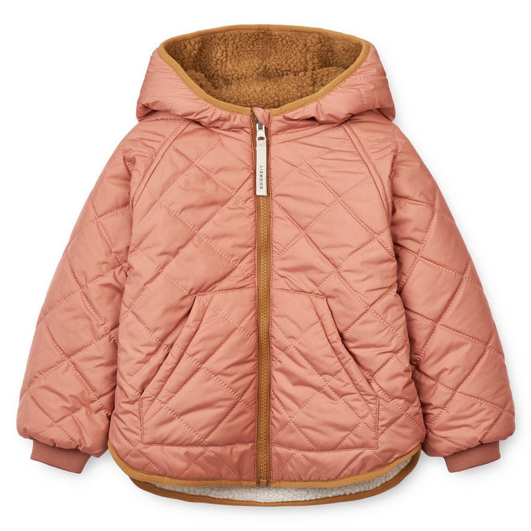 Liewood - Jackson Wattierte Wendejacke Aus Recyceltem Material - Tuscany Rose Mix - 134 - 5715493034610 - littlehipstar.com