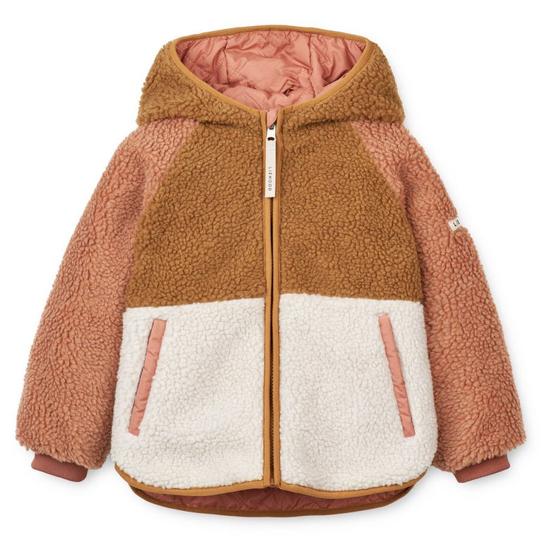 Liewood - Jackson Wattierte Wendejacke Aus Recyceltem Material - Tuscany Rose Mix - 134 - 5715493034610 - littlehipstar.com