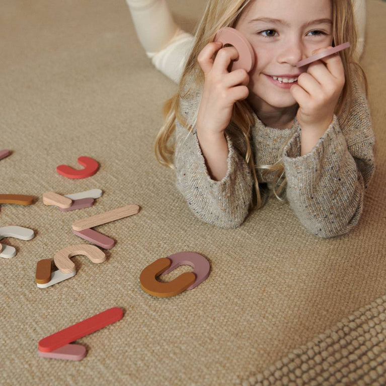 Liewood - Jota Magnetische Zahlen aus Holz - 10 Teile - Dusty Raspberry - 5715335040236 - littlehipstar.com