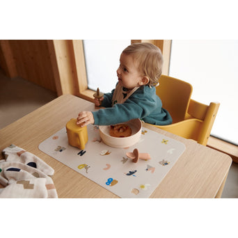 Liewood - Jude Tischset aus Silikon - Alphabet / Sandy - 5715493140823 - littlehipstar.com