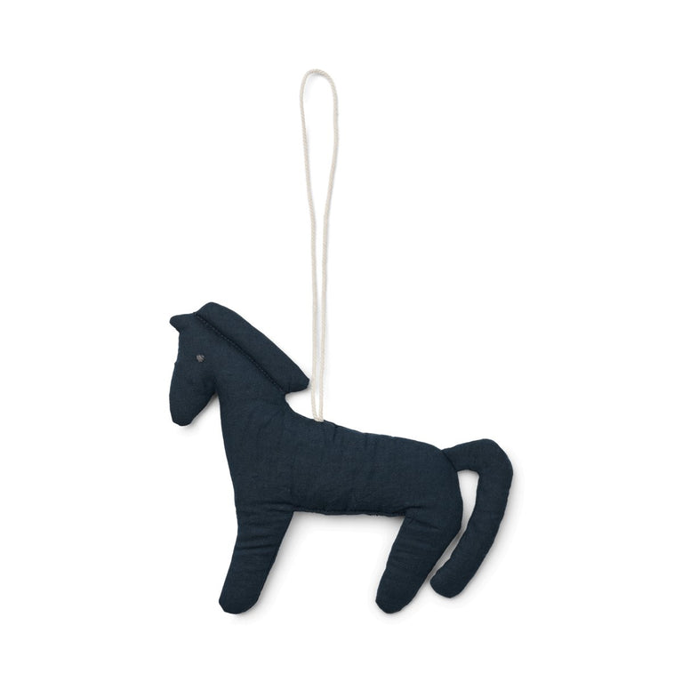 Liewood - Leonardo Wanddekoration aus Bio-Baumwolle - 3er-Set - Horses / Dark Rosetta Mix - 5715493136581 - littlehipstar.com