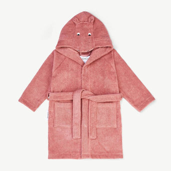Liewood - Lily Hippo Bademantel aus Bio-Baumwolle - Dusty Raspberry - 5715335041721 - littlehipstar.com