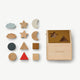 Liewood - Ludwig Rätselhaus Steckspiel Sortierbox aus Holz - Golden Caramel - 5715335041967 - littlehipstar.com