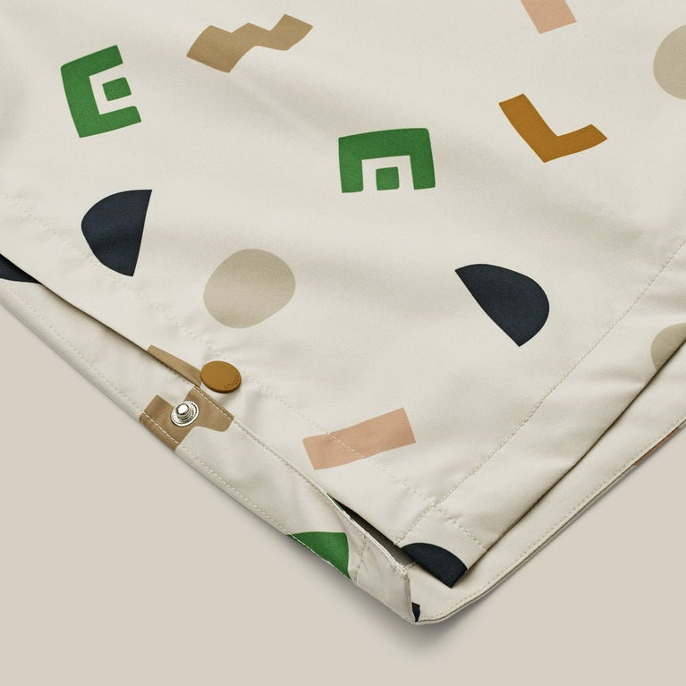 Liewood - Marcel Poncho Aus Recyceltem Material - Graphic Alphabet / Sandy - 98 - 5715493076863 - littlehipstar.com