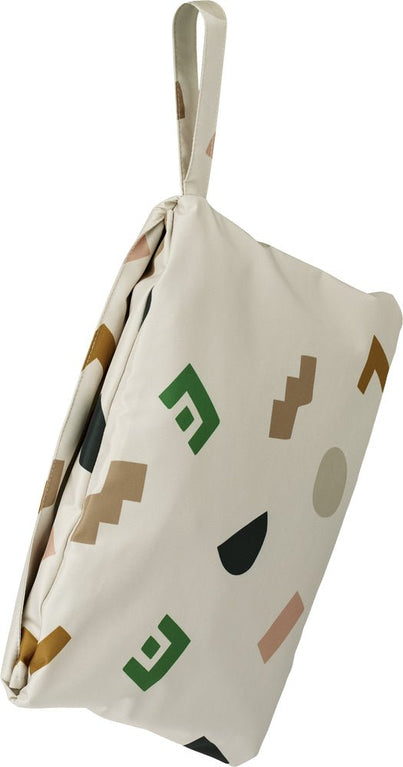 Liewood - Marcel Poncho Aus Recyceltem Material - Graphic Alphabet / Sandy - 98 - 5715493076863 - littlehipstar.com