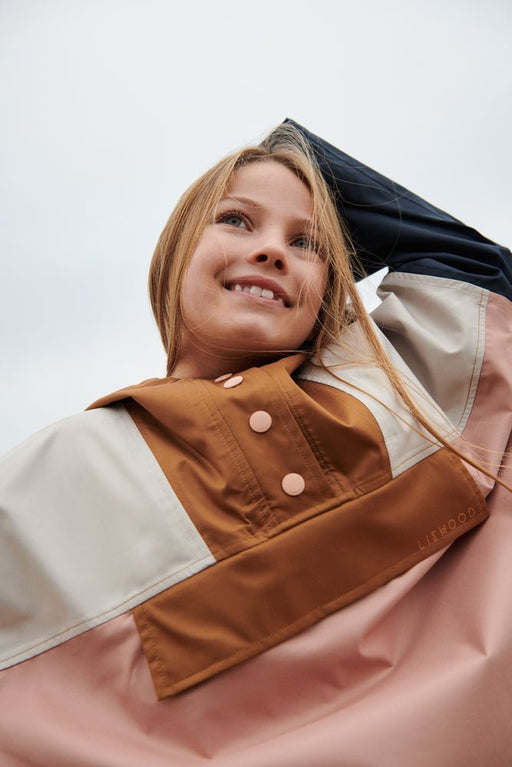 Liewood - Marcel Poncho Aus Recyceltem Material - Graphic Alphabet / Sandy - 98 - 5715493076863 - littlehipstar.com