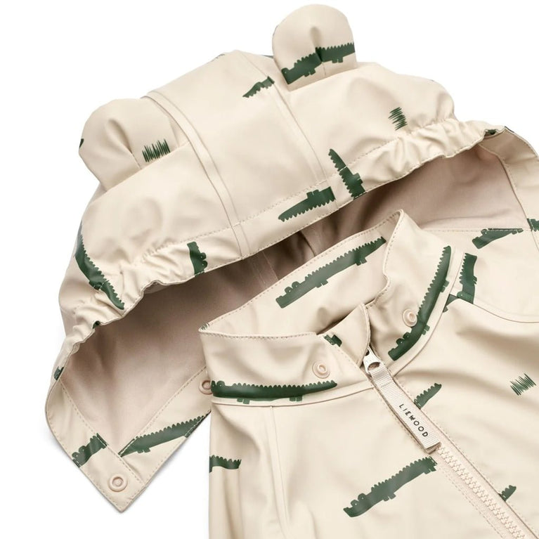 Liewood - Melodi 2tlg. Regenoutfit Aus Recyceltem Material - Crocodile / Sandy - 86 - 5715493084257 - littlehipstar.com