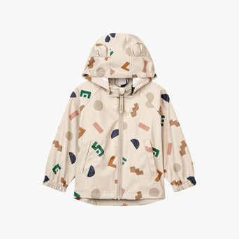 Liewood - Melodi 2tlg. Regenoutfit Aus Recyceltem Material - Graphic Alphabet / Sandy - 86 - 5715493084158 - littlehipstar.com