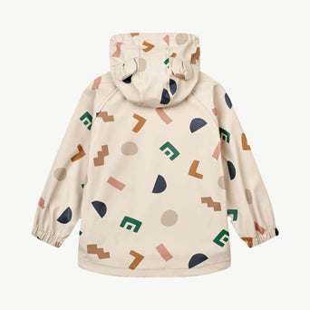 Liewood - Melodi 2tlg. Regenoutfit Aus Recyceltem Material - Graphic Alphabet / Sandy - 86 - 5715493084158 - littlehipstar.com