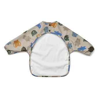 Liewood - Merle Ärmellätzchen aus recyceltem Material - Monsters Blue Mix - 5715493139766 - littlehipstar.com
