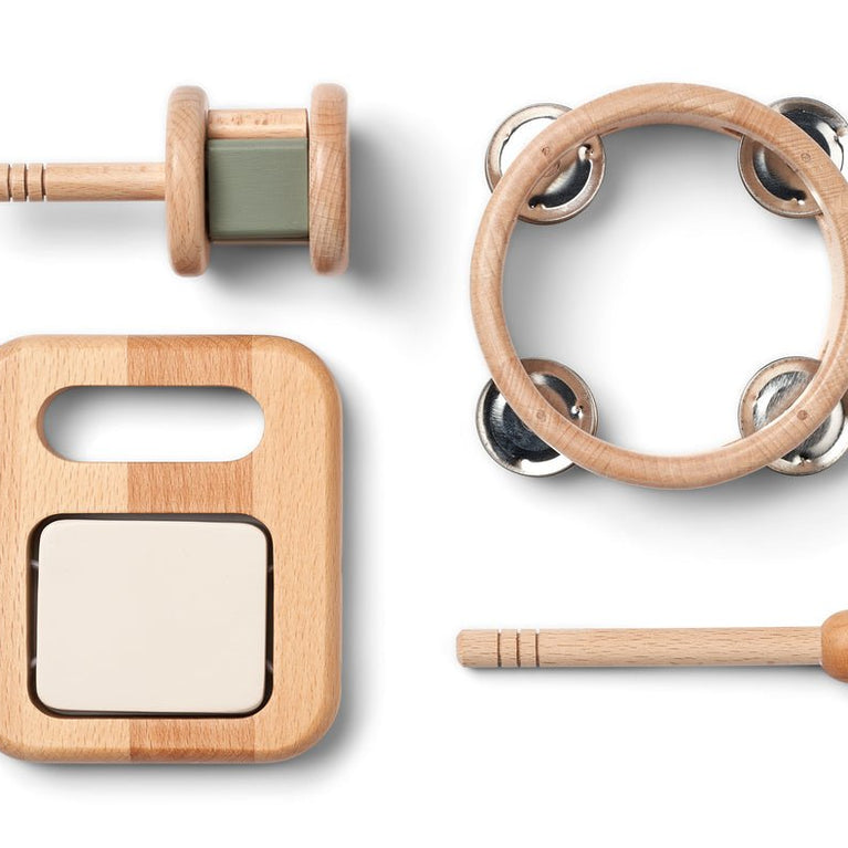 Liewood - Mio Musikinstrumente aus Holz - 3 Teile - Tuscany Rose Mix - 5715493127718 - littlehipstar.com