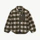 Liewood - Nolan Plüschjacke Aus Recyceltem Material - Check Army Brown / Dark Sandy - 98 - 5715493082390 - littlehipstar.com
