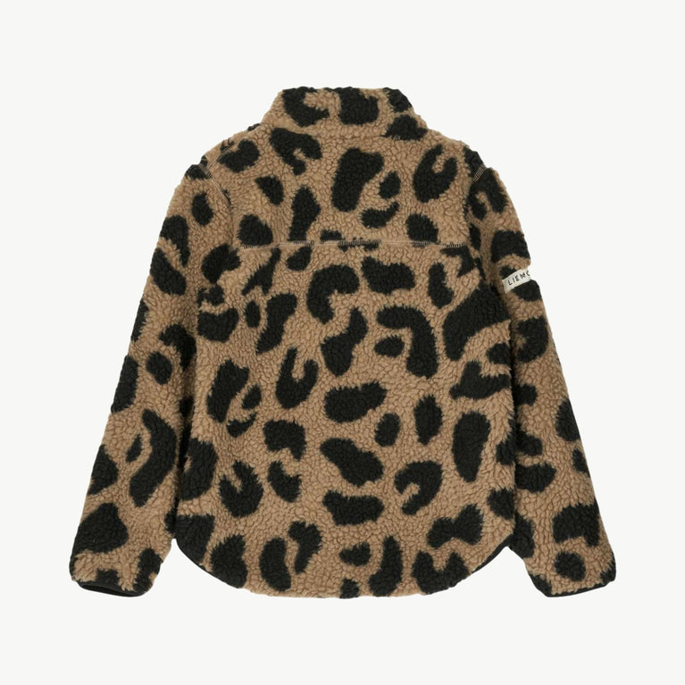 Liewood - Nolan Plüschjacke Aus Recyceltem Material - Mega Leo / Oat Mix - 98 - 5715493082611 - littlehipstar.com