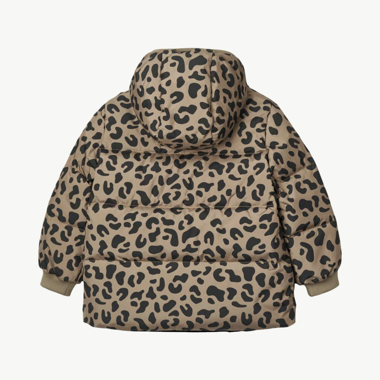 Liewood - Palle Daunen-Jacke Aus Recyceltem Material - Leo Oat / Black Panther - 98 - 5715493114404 - littlehipstar.com