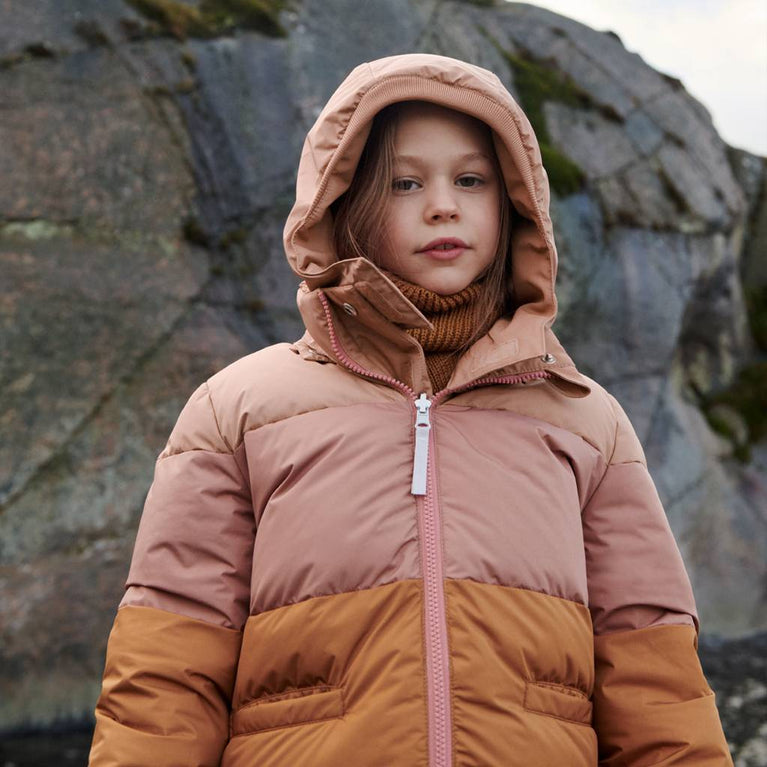 Liewood - Paloma Daunen-Wendejacke aus recyceltem Material - Block Stripes - Altrosa - 5715335021839 - littlehipstar.com