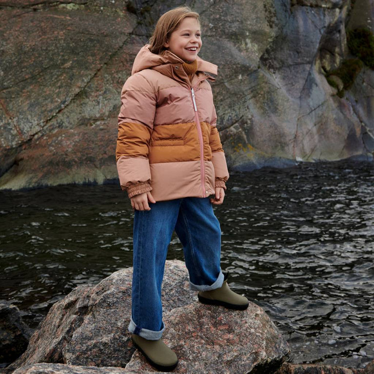 Liewood - Paloma Daunen-Wendejacke aus recyceltem Material - Block Stripes - Altrosa - 5715335021839 - littlehipstar.com