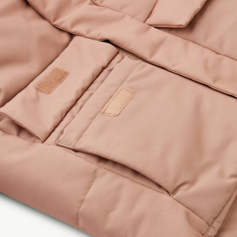 Liewood - Paloma Daunen-Wendejacke aus recyceltem Material - Block Stripes - Altrosa - 5715335021839 - littlehipstar.com