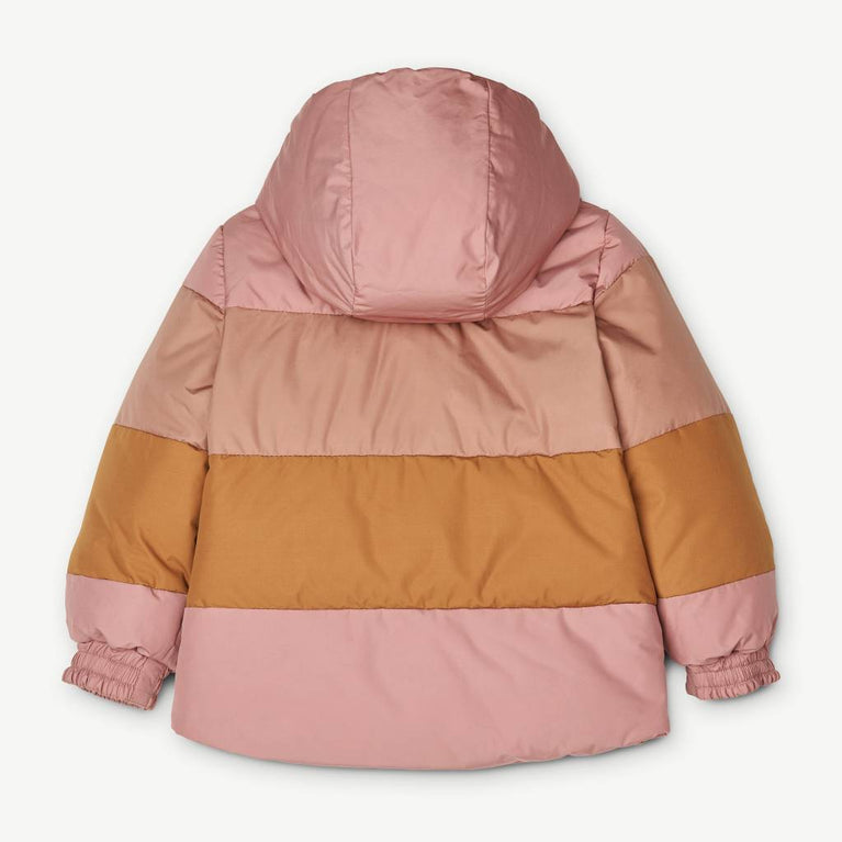 Liewood - Paloma Daunen-Wendejacke aus recyceltem Material - Block Stripes - Altrosa - 5715335021839 - littlehipstar.com