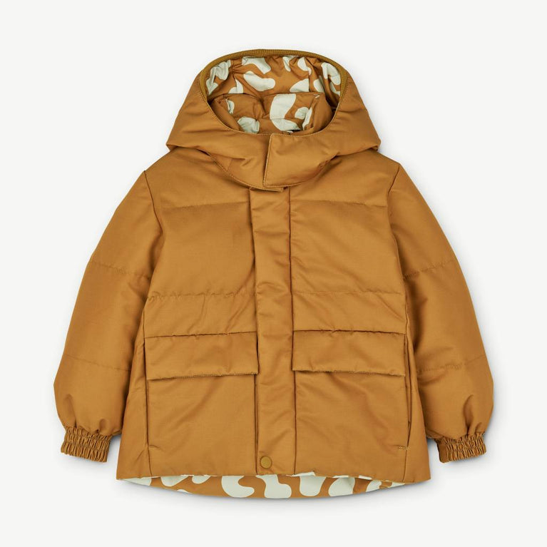 Liewood - Paloma Daunen-Wendejacke aus recyceltem Material - Mega Leo/Golden Caramel - 3 Jahre (98) - 5715335022423 - littlehipstar.com