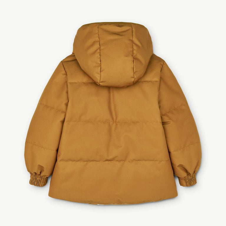 Liewood - Paloma Daunen-Wendejacke aus recyceltem Material - Mega Leo/Golden Caramel - 4 Jahre (104) - 5715335022430 - littlehipstar.com