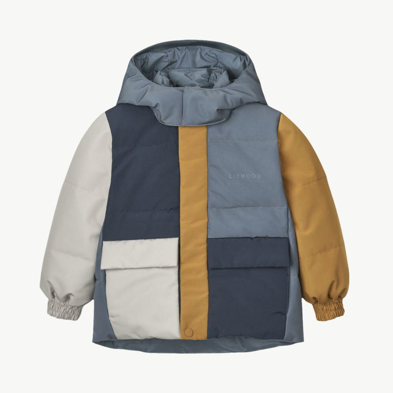 Liewood - Paloma Daunen-Wendejacke Aus Recyceltem Material - Whale Blue Multi Mix - 98 - 5715493002619 - littlehipstar.com