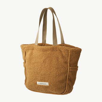 Liewood - Reed Tote Bag Einkaufstasche aus recyceltem Material - Golden Caramel - 5715335047389 - littlehipstar.com