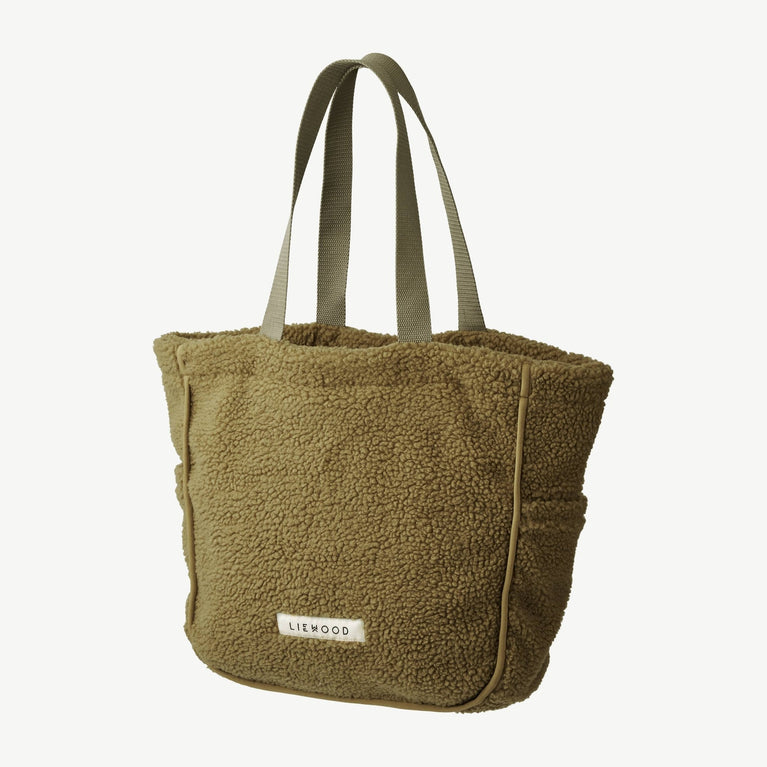 Liewood - Reed Tote Bag Einkaufstasche aus recyceltem Material - Khaki - 5715335047396 - littlehipstar.com