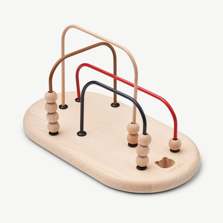 Liewood - Ronald Motorikschleife aus Holz - Pecan - 5715335047815 - littlehipstar.com