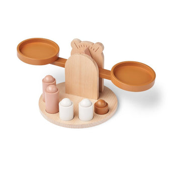 Liewood - Ronni Spielzeug Waage aus Holz - 7 Teile - Faune Green Mix - 5715493127169 - littlehipstar.com