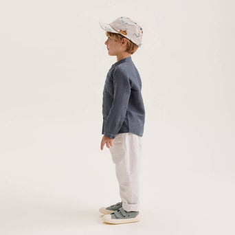 Liewood - Rory Cap aus Bio-Baumwolle - Vehicles/Dove Blue - 9-12 Monate (49) - 5715335199675 - littlehipstar.com