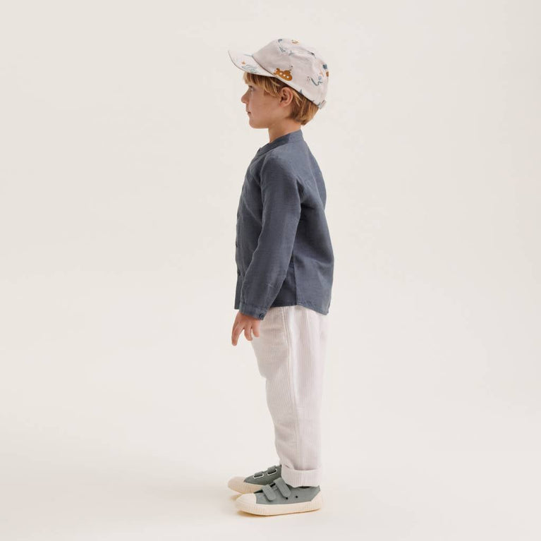Liewood - Rory Cap aus Bio-Baumwolle - Vehicles/Dove Blue - 9-12 Monate (49) - 5715335199675 - littlehipstar.com