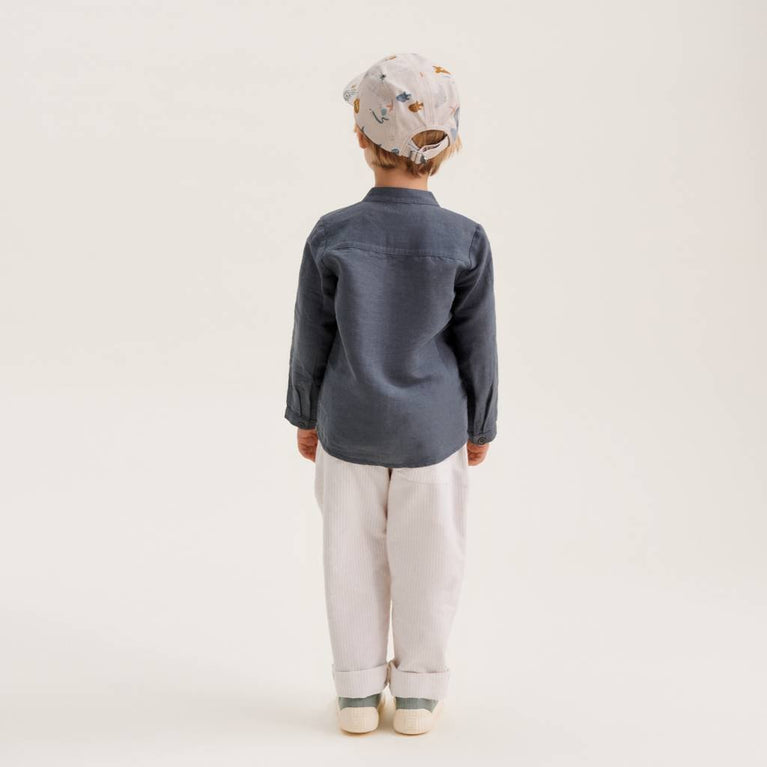 Liewood - Rory Cap aus Bio-Baumwolle - Vehicles/Dove Blue - 1-4 Jahre (51) - 5715335199774 - littlehipstar.com