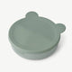 Liewood - Rosie Bär Tiefer Menüteller mit Deckel aus Silikon - Faune Green - 5715335047891 - littlehipstar.com