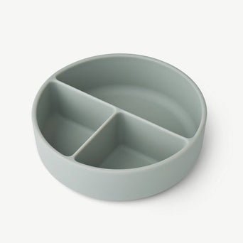 Liewood - Rosie Bär Tiefer Menüteller mit Deckel aus Silikon - Faune Green - 5715335047891 - littlehipstar.com