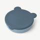 Liewood - Rosie Bär Tiefer Menüteller mit Deckel aus Silikon - Whale Blue - 5715335047914 - littlehipstar.com