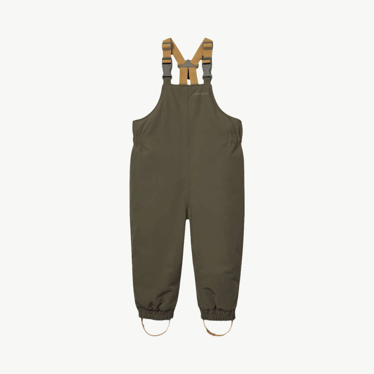 Liewood - Sejr Wattierte Schneehose Aus Recyceltem Material - Army Brown / Golden Caramel - 80 - 5715493003258 - littlehipstar.com