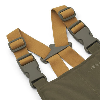 Liewood - Sejr Wattierte Schneehose Aus Recyceltem Material - Army Brown / Golden Caramel - 80 - 5715493003258 - littlehipstar.com