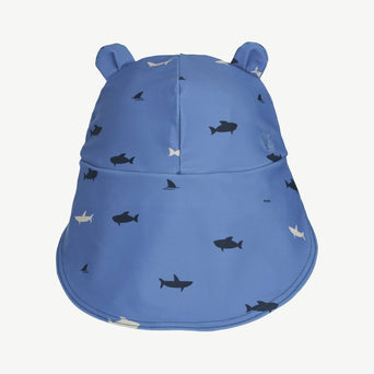 Liewood - Senia Sonnenhut aus recyceltem Material - Shark Riverside - 6-9 Monate - 5715335240070 - littlehipstar.com