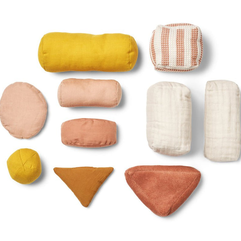 Liewood - Senzo Sensorikspielzeug aus Bio-Baumwolle - 10teilig - Rose Multi Mix - 5715493135669 - littlehipstar.com