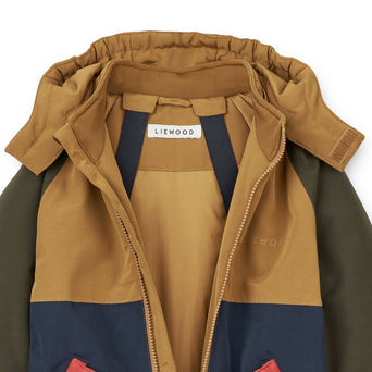 Liewood - Sne Schneeanzug Aus Recyceltem Material - Army Brown Multi Mix - 98 - 5715493004200 - littlehipstar.com