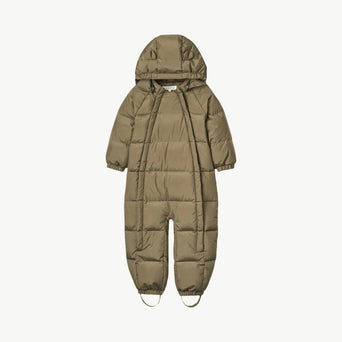 Liewood - Sylvie Baby Daunen Schneeanzug Aus Recyceltem Material - Khaki - 62 - 5715493002367 - littlehipstar.com