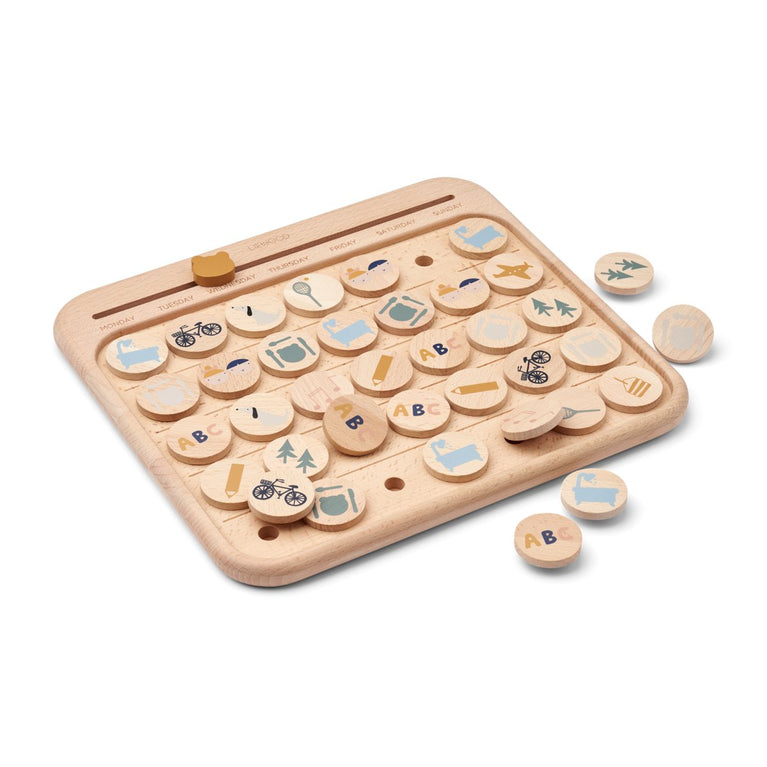 Liewood - Tao Kalender Aktivitäts-Tafel aus Holz - 5715493127121 - littlehipstar.com