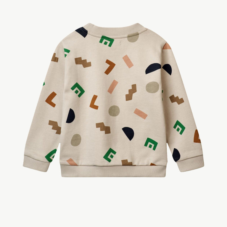 Liewood - Thora Sweatshirt Aus Bio-Baumwolle - Graphic Alphabet / Sandy - 98 - 5715493122218 - littlehipstar.com