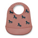 Liewood - Tilda Lätzchen aus Silikon - 2er-Set - Horses / Dark Rosetta - 5715493139575 - littlehipstar.com