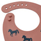Liewood - Tilda Lätzchen aus Silikon - 2er-Set - Horses / Dark Rosetta - 5715493139575 - littlehipstar.com