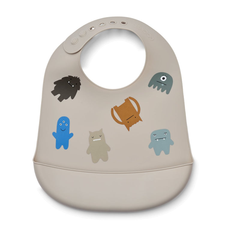 Liewood - Tilda Lätzchen aus Silikon - 2er-Set - Monster / Mist - 5715493139582 - littlehipstar.com