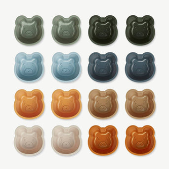 Liewood - Tilo Bär Muffin Backförmchen aus Silikon - 16er-Set - Faune Green - 5715335052215 - littlehipstar.com