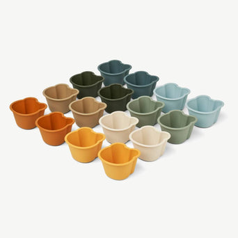 Liewood - Tilo Bär Muffin Backförmchen aus Silikon - 16er-Set - Faune Green - 5715335052215 - littlehipstar.com
